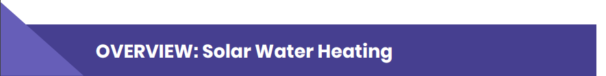 solar water heating overview header
